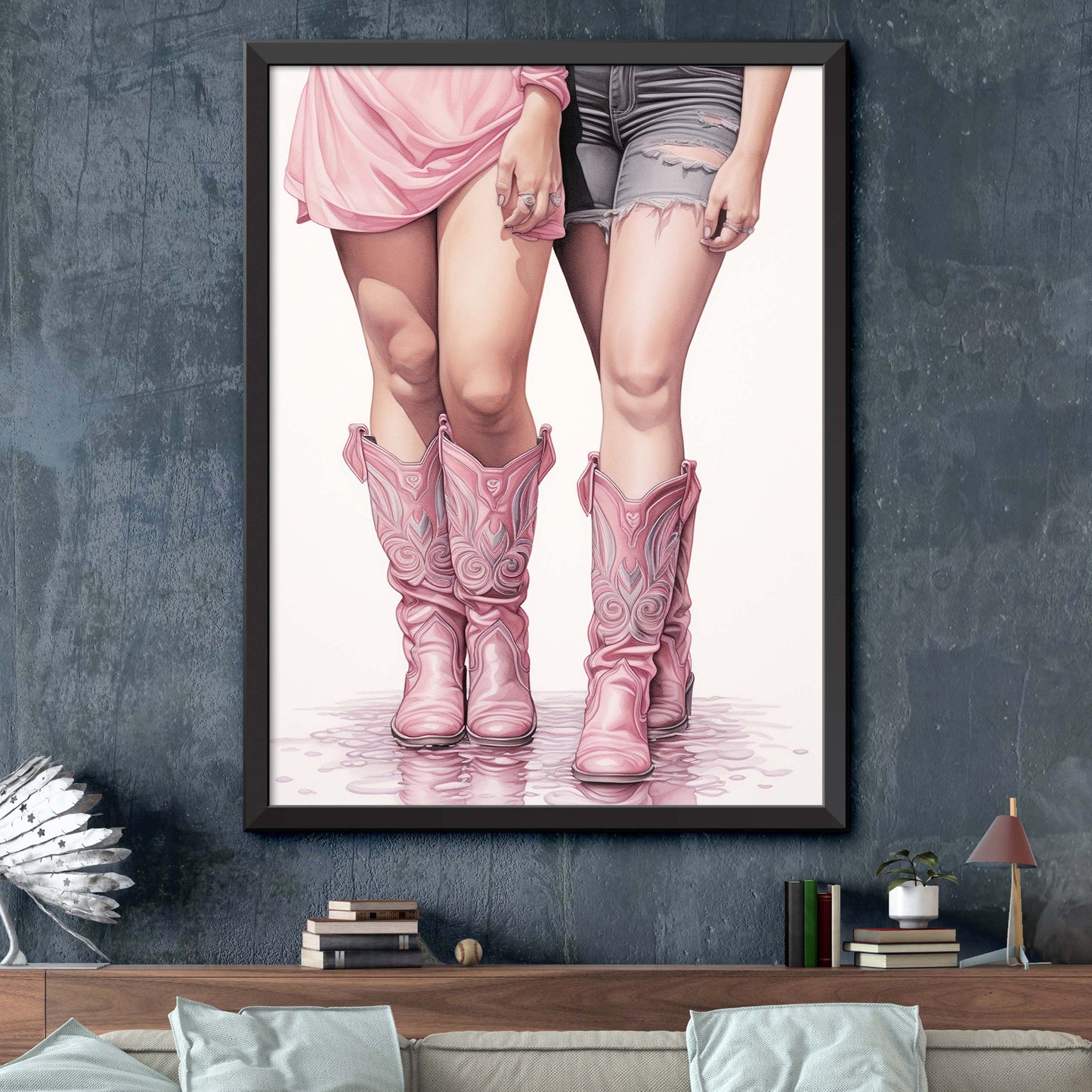 Pink Coastal Cowgirl Print