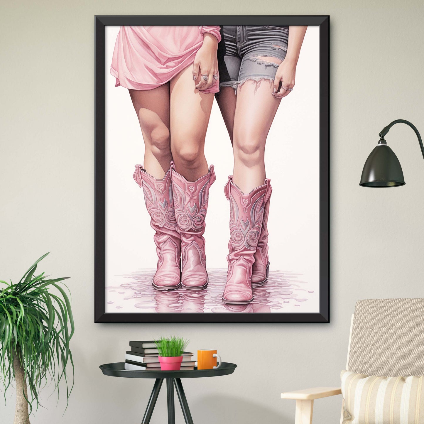 Pink Coastal Cowgirl Print