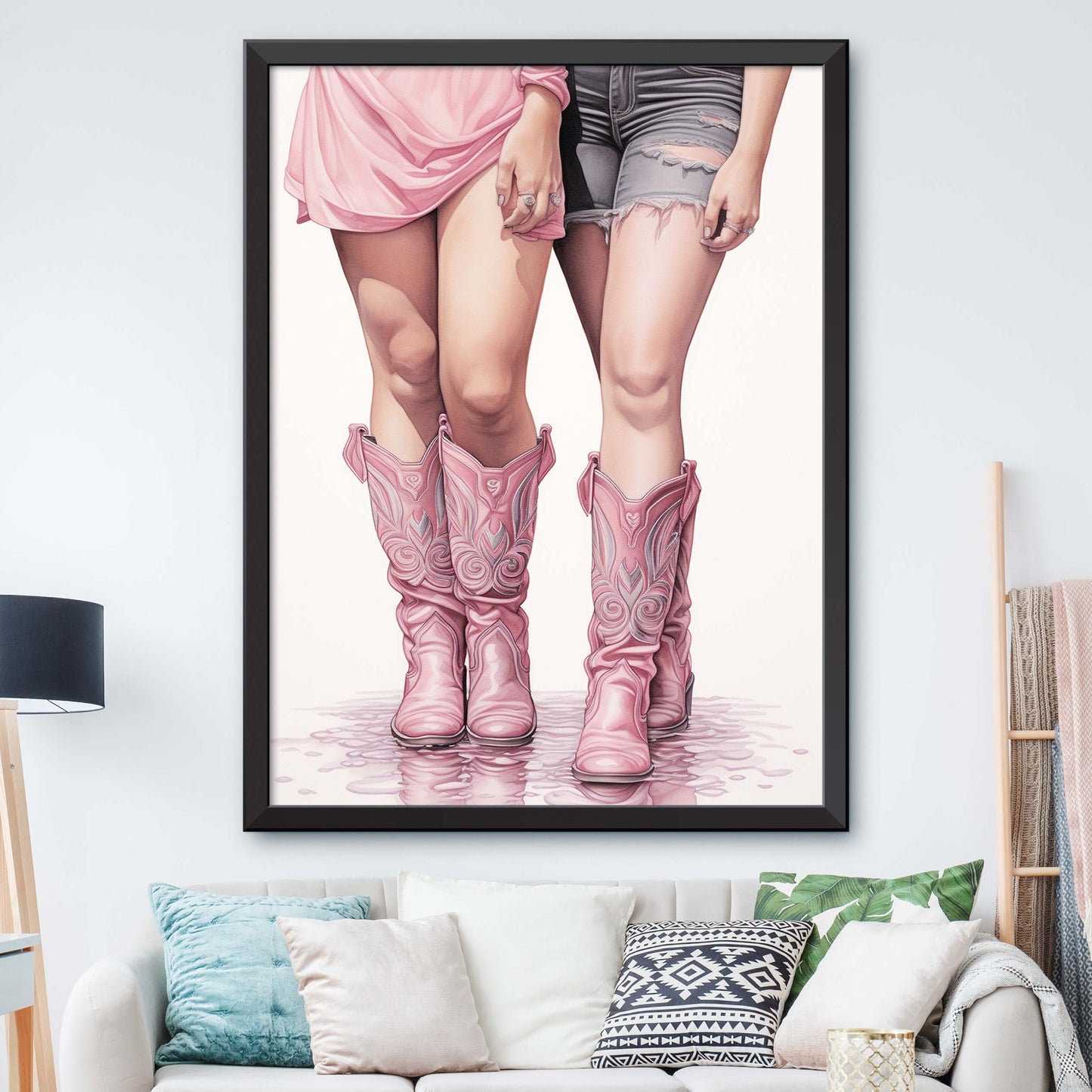 Pink Coastal Cowgirl Print