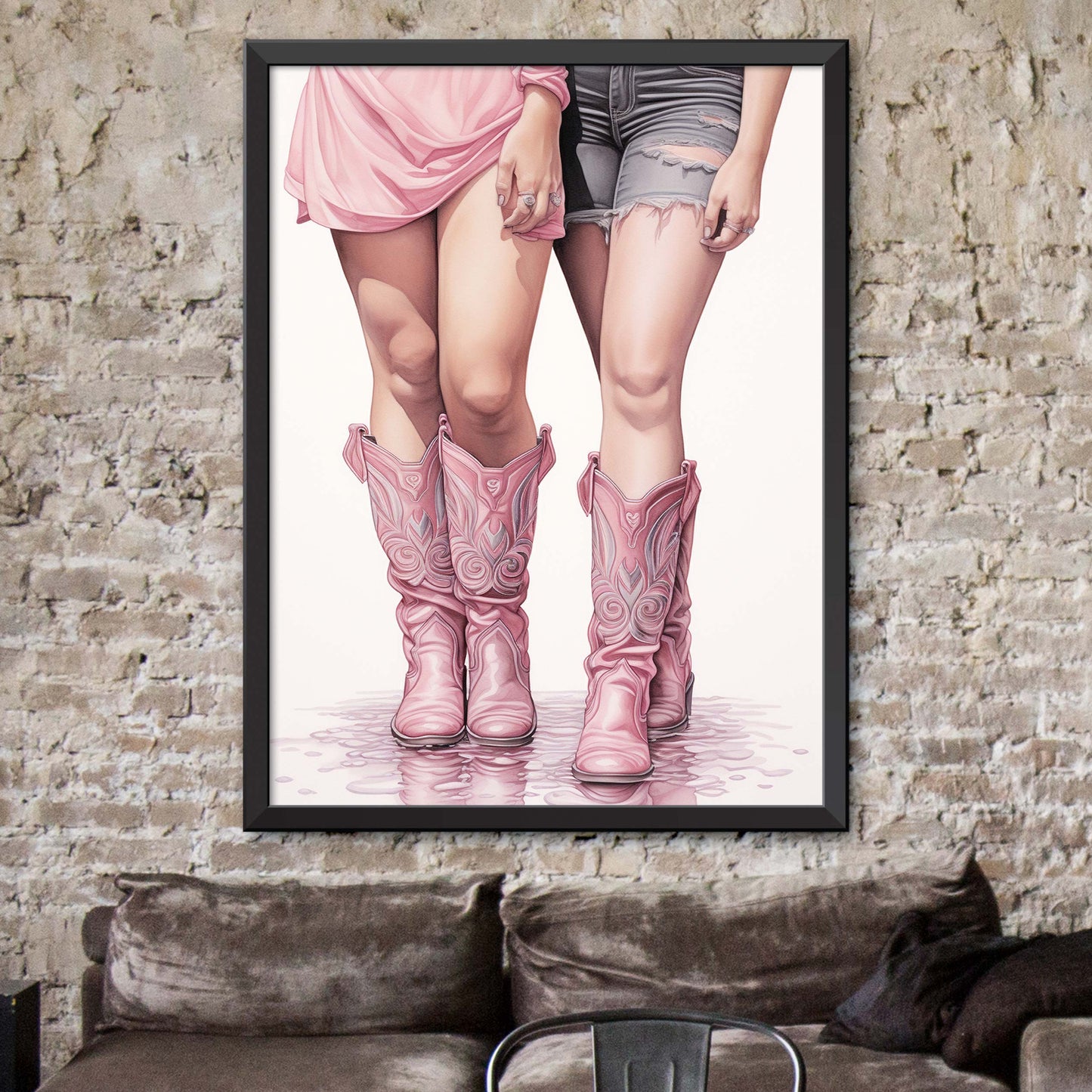 Pink Coastal Cowgirl Print