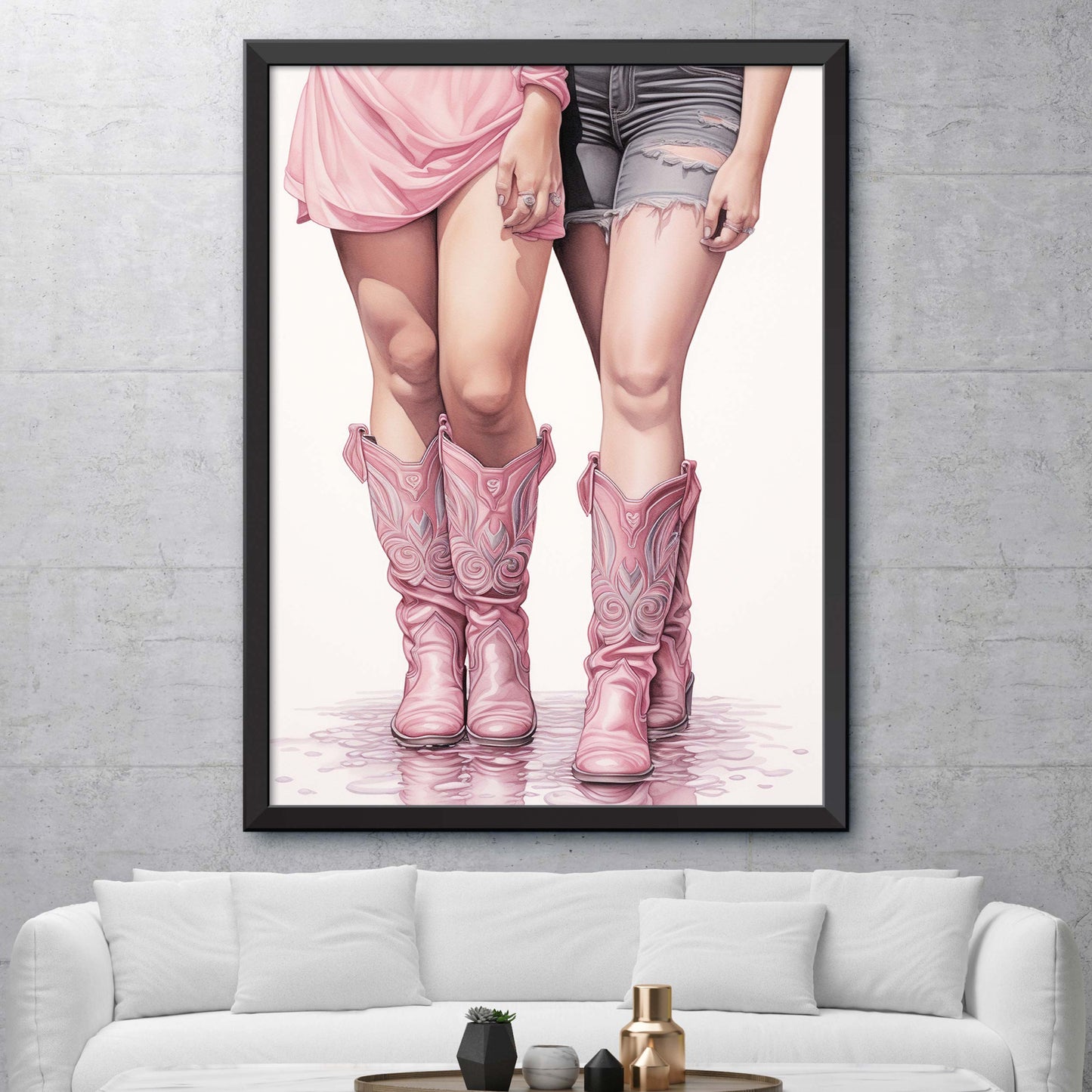 Pink Coastal Cowgirl Print