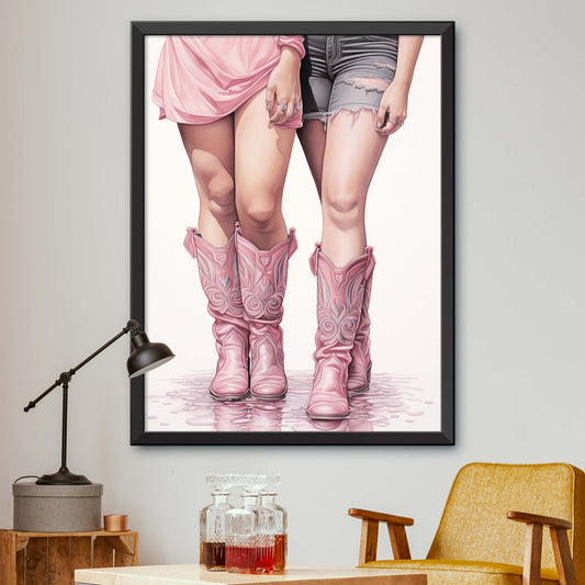 Pink Coastal Cowgirl Print