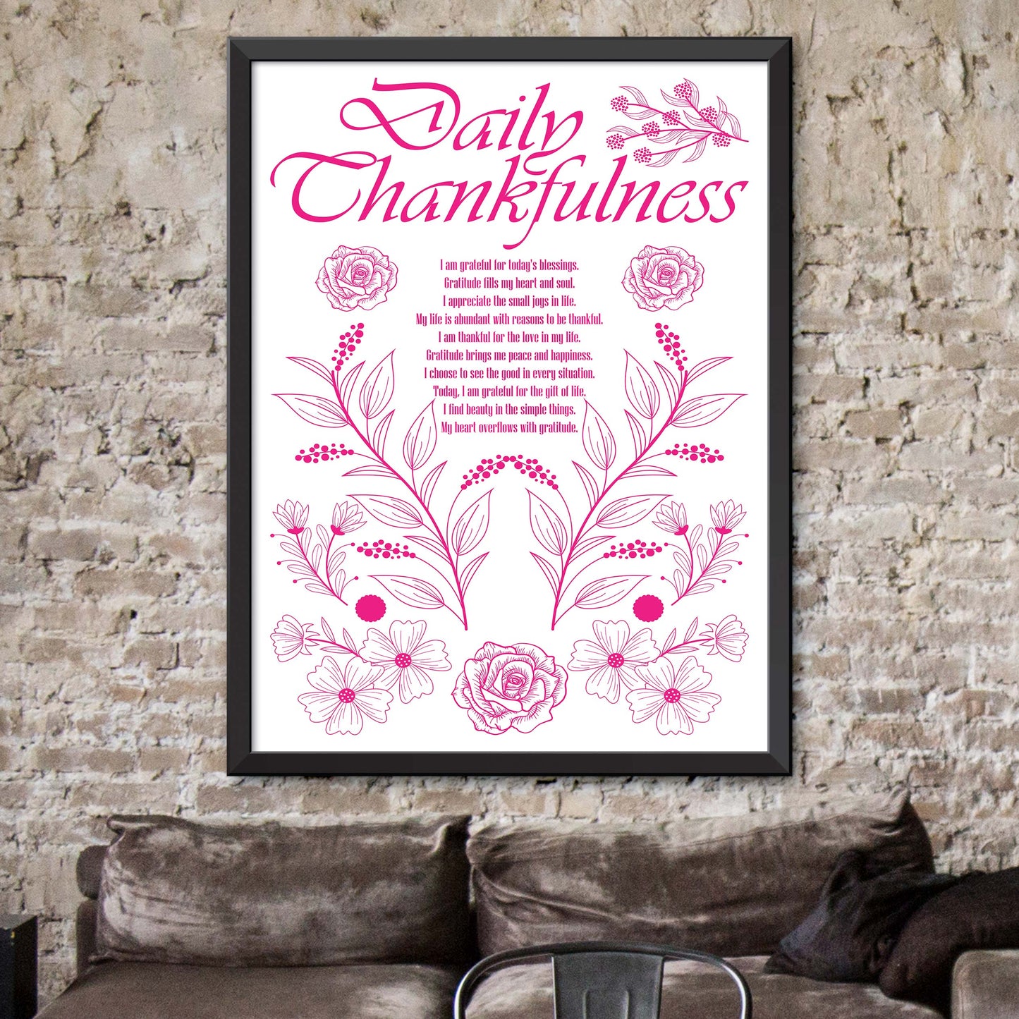 Daily Gratitude Poster