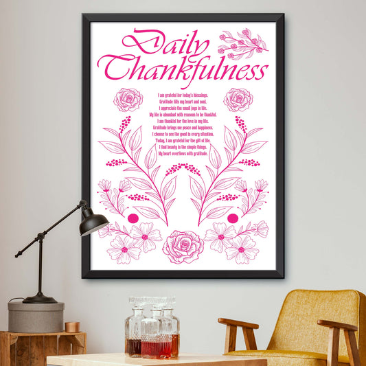 Daily Gratitude Poster