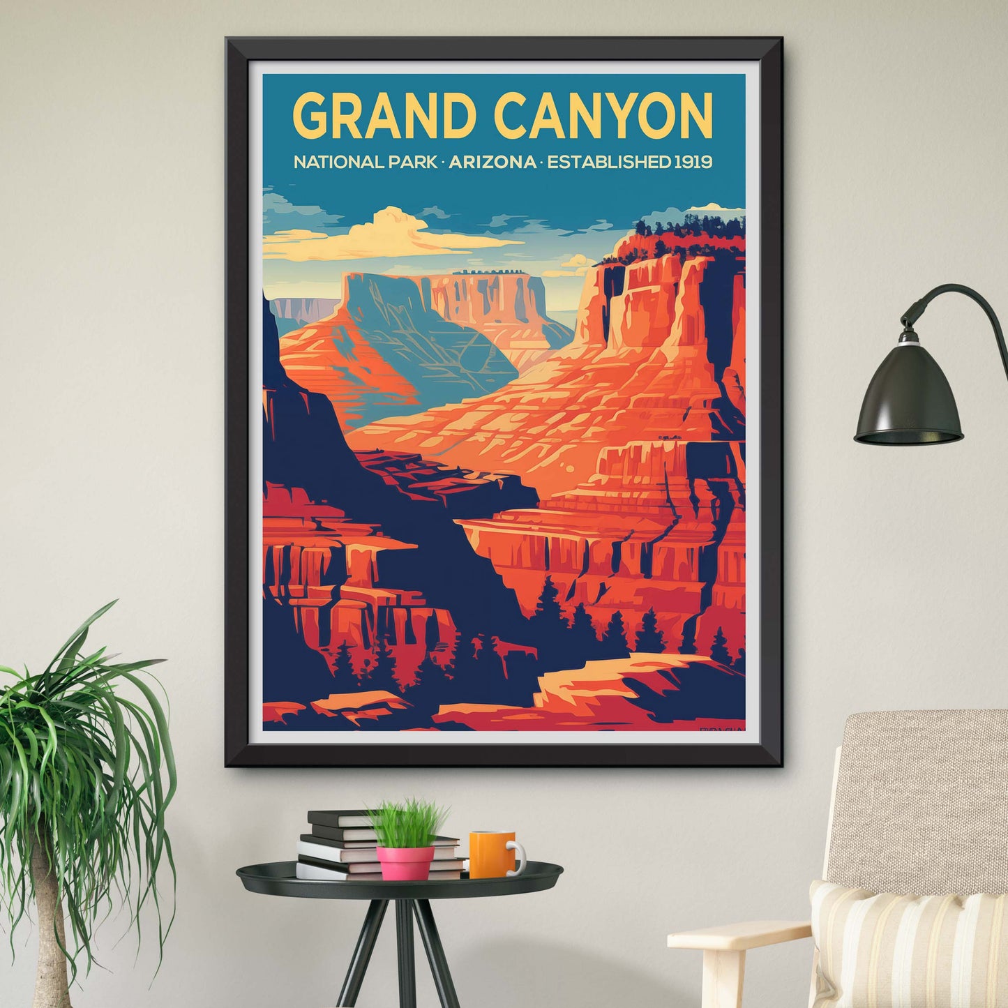 Grand Canyon Travel Print, Grand Canyon Poster Print, National Parks Wall Art