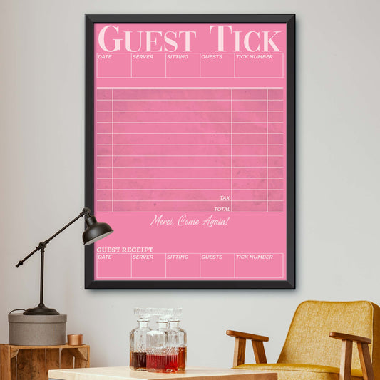 Guest Check Poster