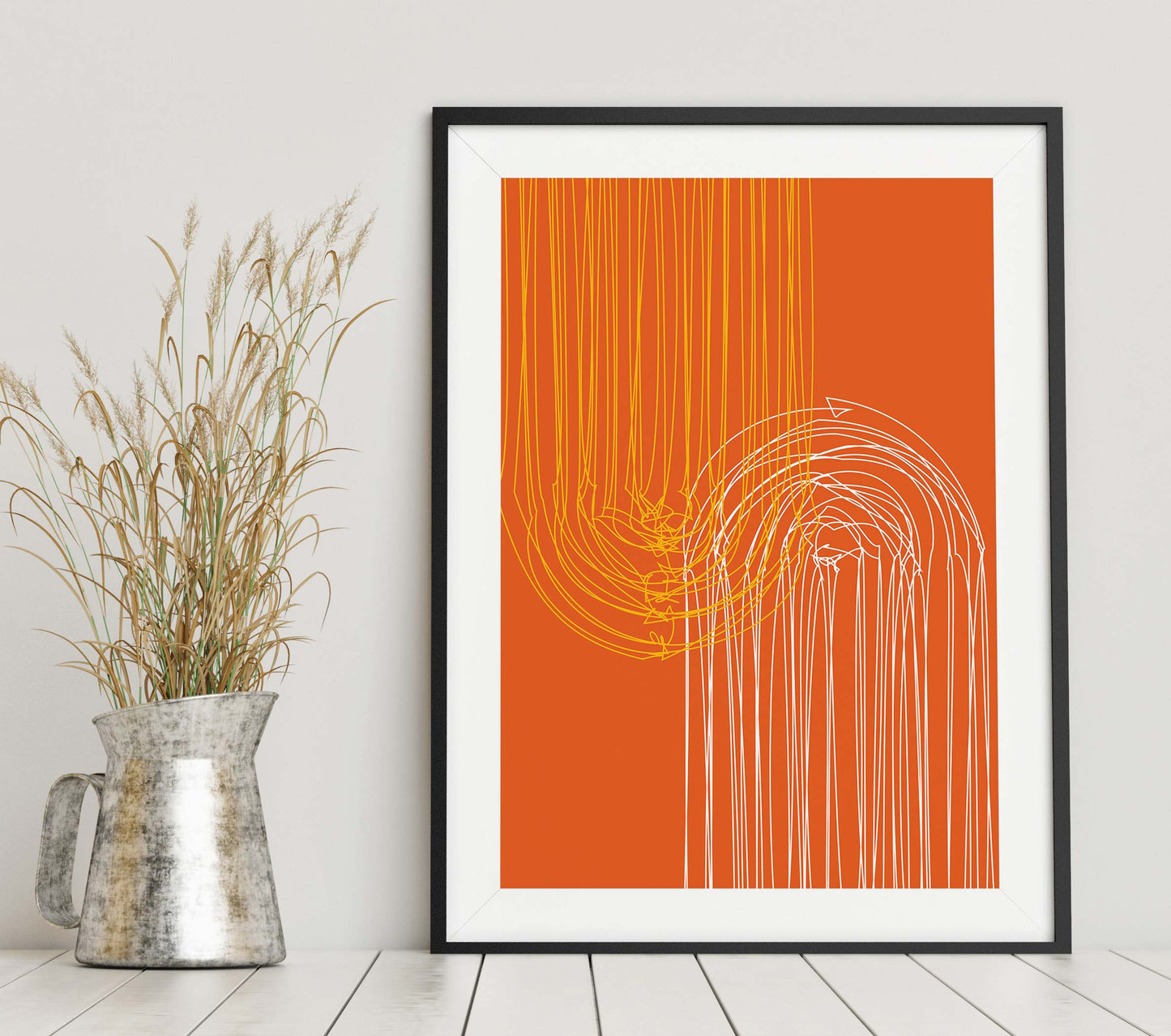 Orange Mid Century Poster