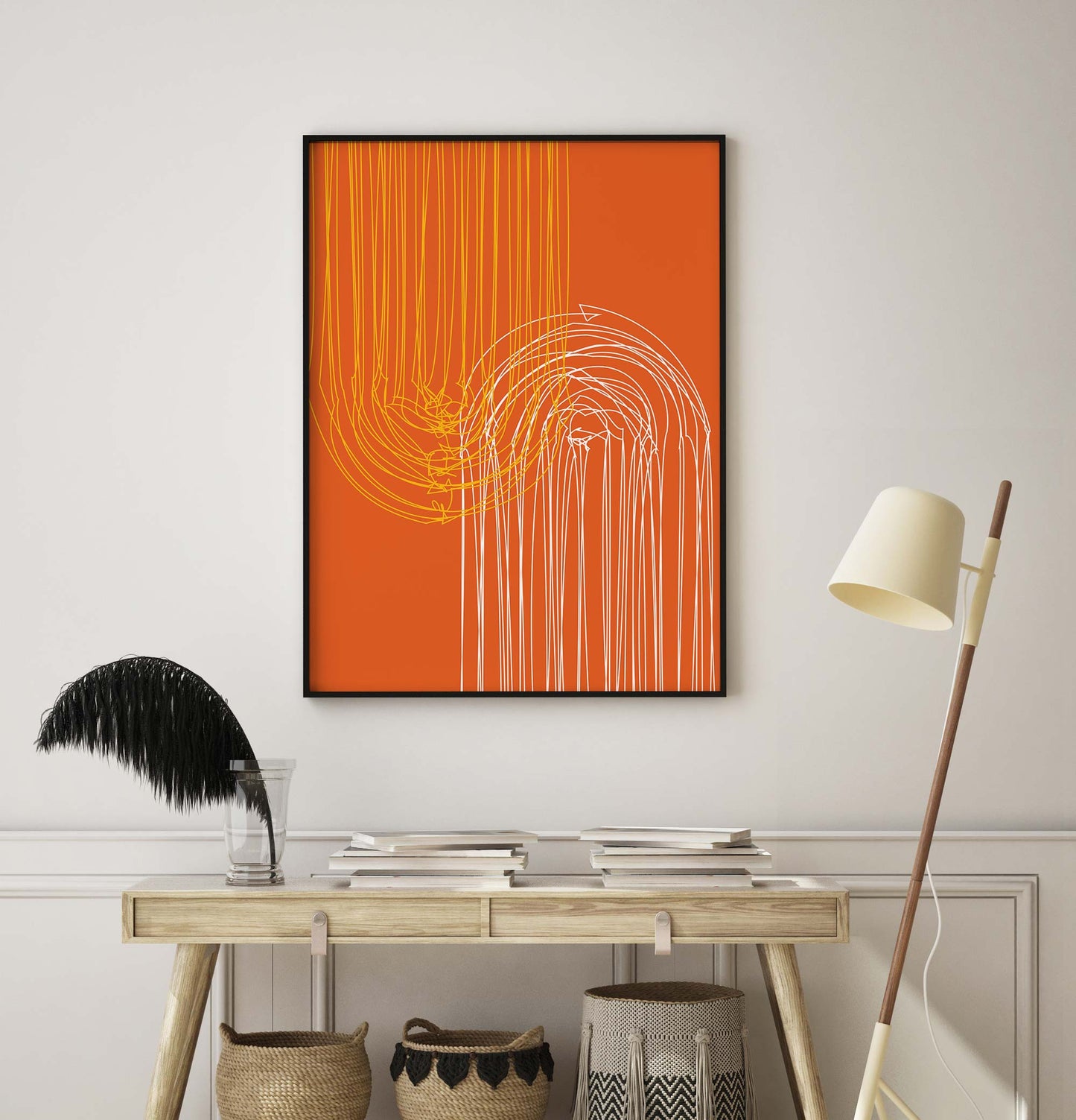 Orange Mid Century Poster