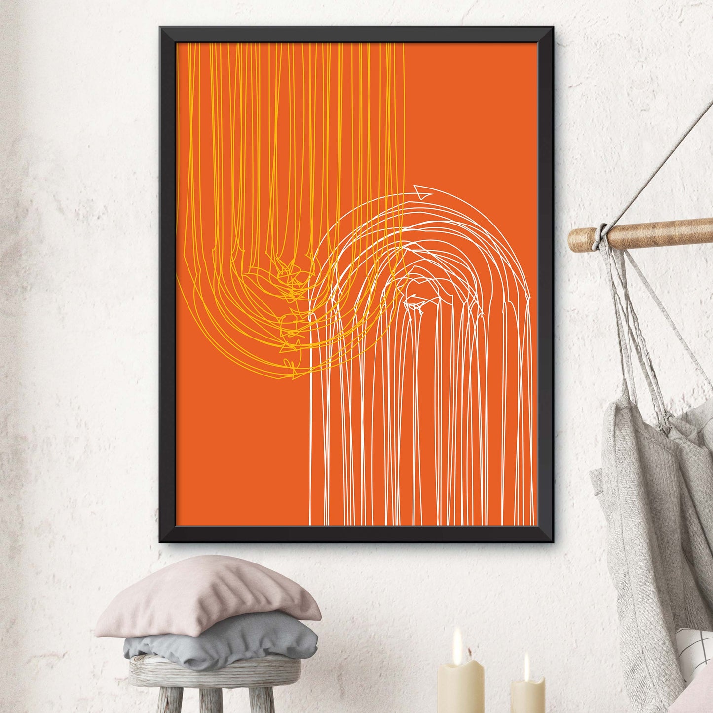 Orange Mid Century Poster