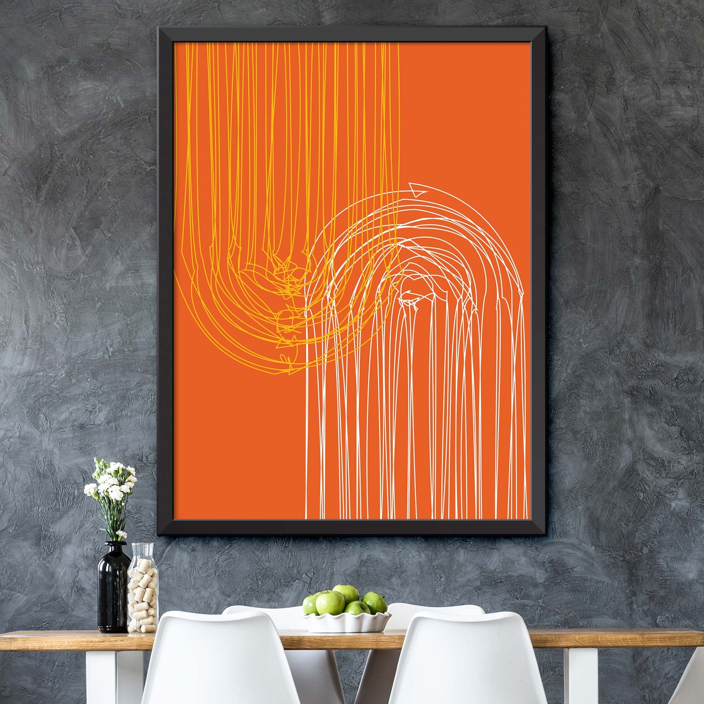 Orange Mid Century Poster