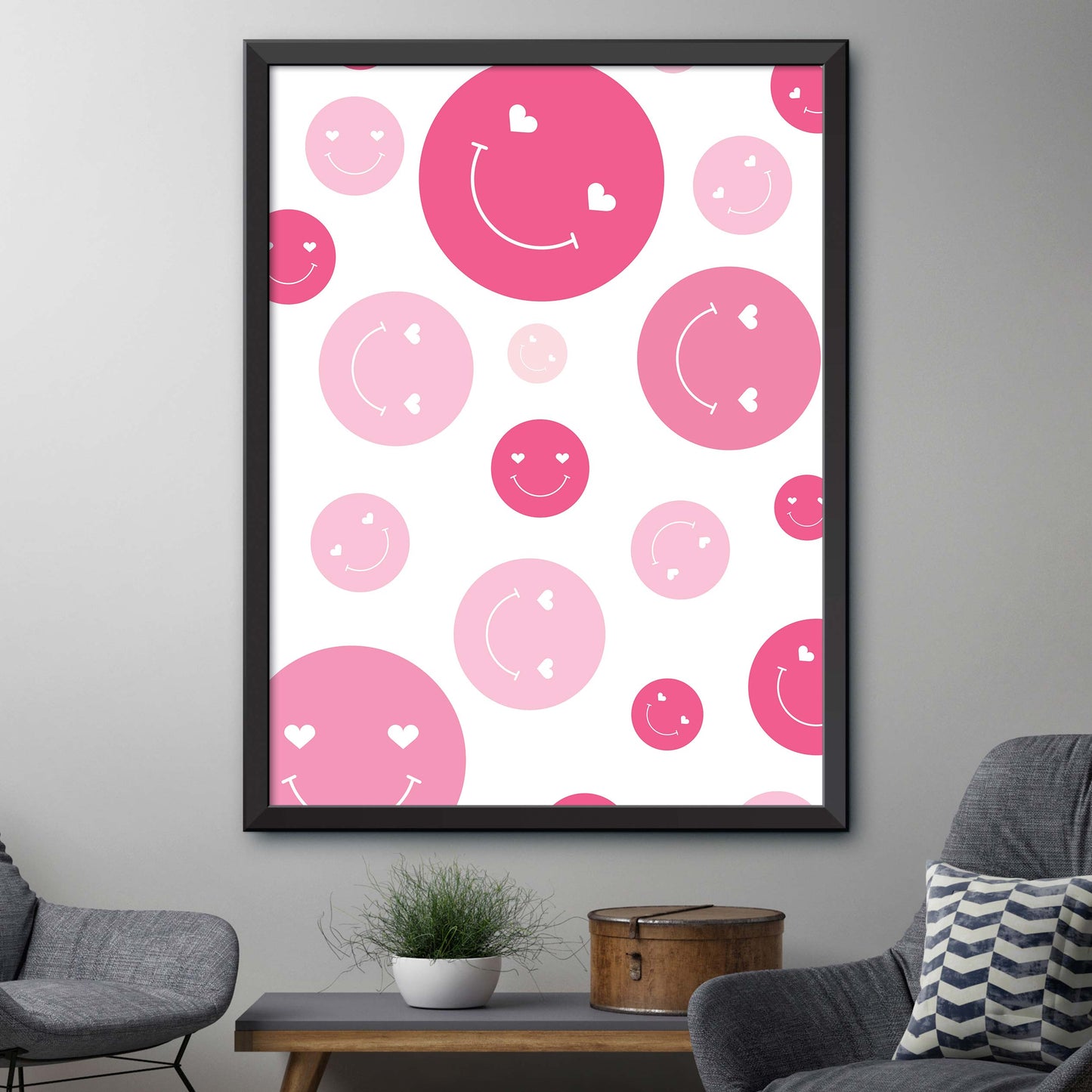 Pink Smiles Print